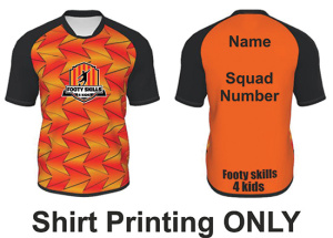 Footy Skills 4 Kids - Names & Number Prints